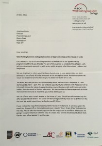 Reece HoL Letter